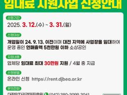 대전시, 예산 두 배 증액…소상공인 임대료 지원 확대 기사 이미지